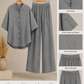 Women's Premium Relaxed Co-Ord Set – Grey | Article 003