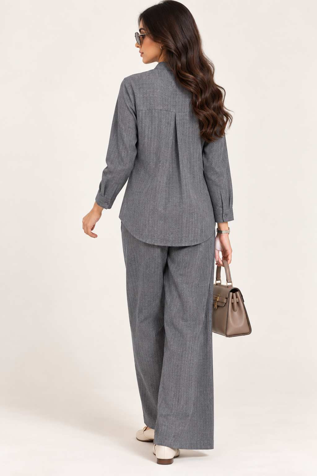 WOMEN'S PREMIUM RELAXED CO-ORD SET- GREY