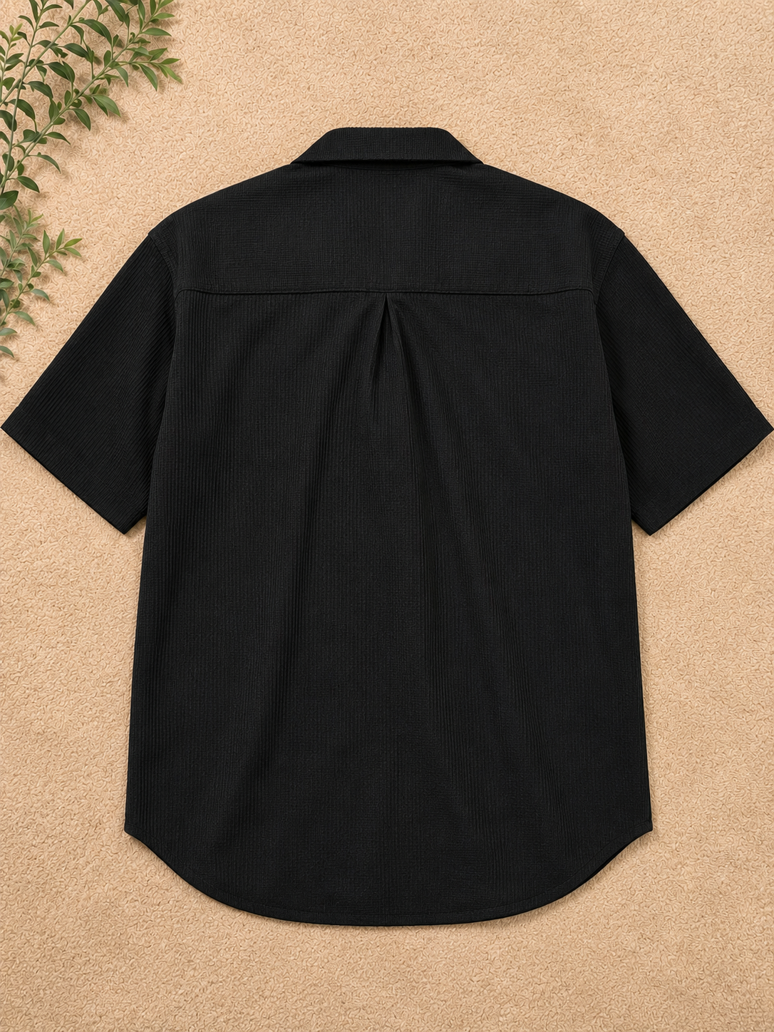 WOMEN'S PREMIUM WAFFLE TEXTURED CO-ORD SET -  JET BLACK